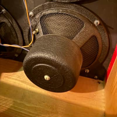 Custom 6x10 Guitar speaker cabinet red, 1950's speakers image 5