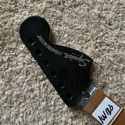 Fender Squire ST SQ Electric Guitar Headstock and Neck-Unfinished-Baked Maple-22 Frets-Double Tremolo image 2