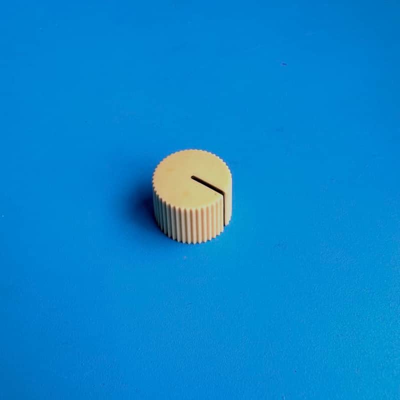 Fender Rumble 15 (PR2490) Bass Amp Part: D-Shaft Beige Control Knob Cover Cap image 1
