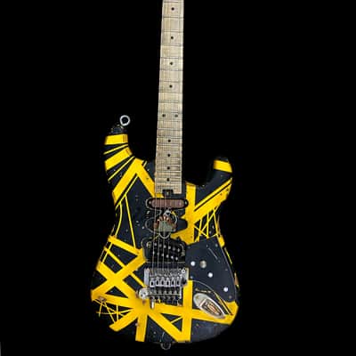 EVH Striped Series Bumblebee black and yellow 2019-2020 Judah Guitars Frankenbee Bumblestein mod image 2