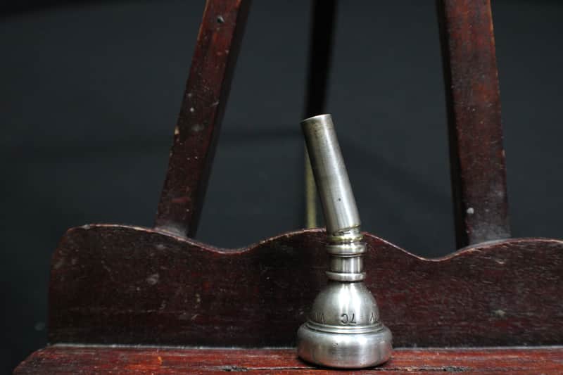 A Vincent Bach Corp Mt Vernon NY Cornet Bent Shaft Mouthpiece image 1