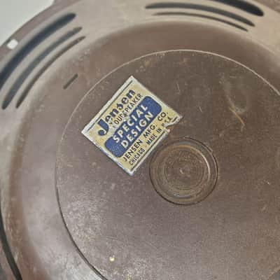 1963 Jensen C12-RL Ceramic 12" Speaker Black Carpet In Car Stereo Cab Extension Speaker Guitar Amp 8ohm image 9