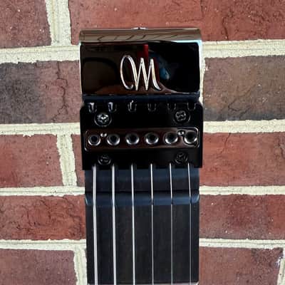Mayones Hydra Elite PRO 6, Supernova Blue Gloss, 3A Eye Poplar Top, Swamp Ash Body, 5pc Wenge/Purpleheart Neck, Ebony Fretboard, CSL Sophia Tremolo, Velvetrone Ironside + Solium Pickups, Mayones Hybrid Case image 5