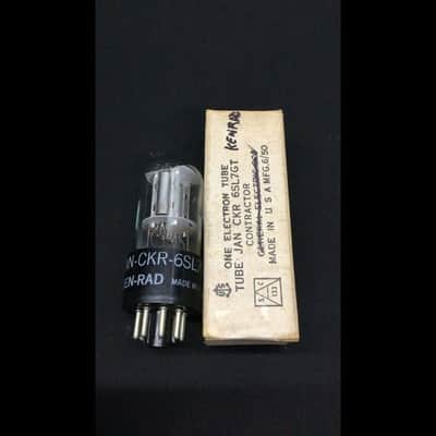 NOS NIB KEN RAD JAN CKR 6SL7GT Silver Plate Foil D Getter Vacuum Tube D.9586 image 1