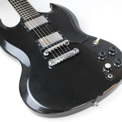 2001 Gibson SG TONY IOMMI Ebony Black in Original Case ~Killer Doom METAL RELIC~ Crosses Black Sabbath Very RARE image 14