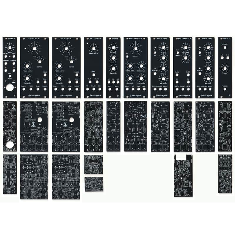 Erica Synths Polivoks System 84hp Black Set Panels + PCB's DIY image 1