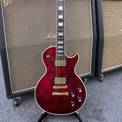 Gibson Custom Shop '68 Les Paul Custom Reissue 2007 - Red Tiger image 2