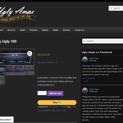 Ugly Amps Big Ugly 100 watt head 2020 - Black Tolex image 9