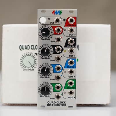 4ms Quad Clock Distributor Eurorack Module w/ Box & Tiptop Stackcables #58556 image 3