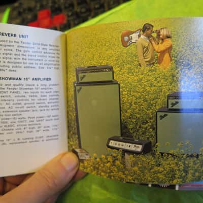 vintage 1968 Fender catalog ON THE GO 45 p. booklet stratocaster telecaster pedal steel amplifiers banjoes accessories paper case candy image 10