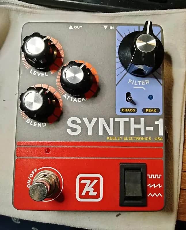 Keeley Synth 1 Reverse Attack Fuzz Wave Generator 2019 - Present - Grey / Red / Blue image 1