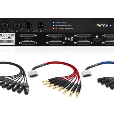 Flock Audio PATCH Patchbay | 8 Custom 3ft. Mogami DB25 Cables image 1