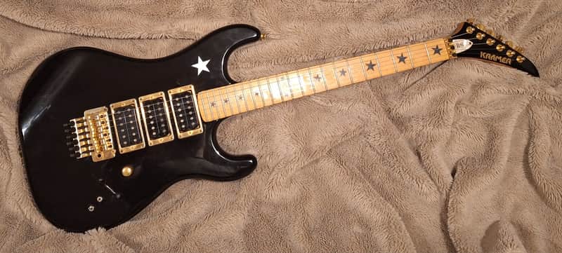 ■KRAMER RS STAR Richie Sambora Signature Kramer RS Richie Sambora signature 1989 - Black | Reverb Canada