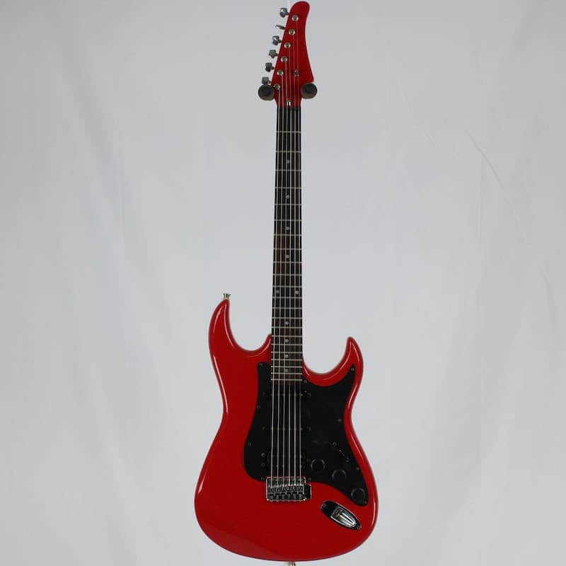 Used Samick SUPER STRAT 90S Electric Guitars Red image 1