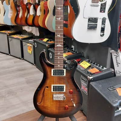 PRS SE Custom 22 Semi-Hollow 2021 - Present - Black Gold Burst image 1