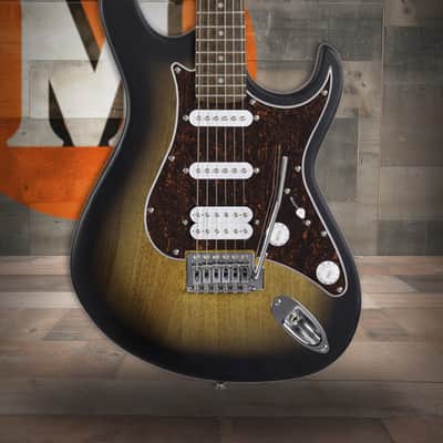 Cort G Series Double Cutaway Electric Guitar - Open Pore Sunburst (G110OPSB-U) image 1