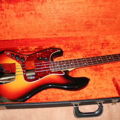 Fender Jazz Bass 1964 Sunburst Left-Handed image 5