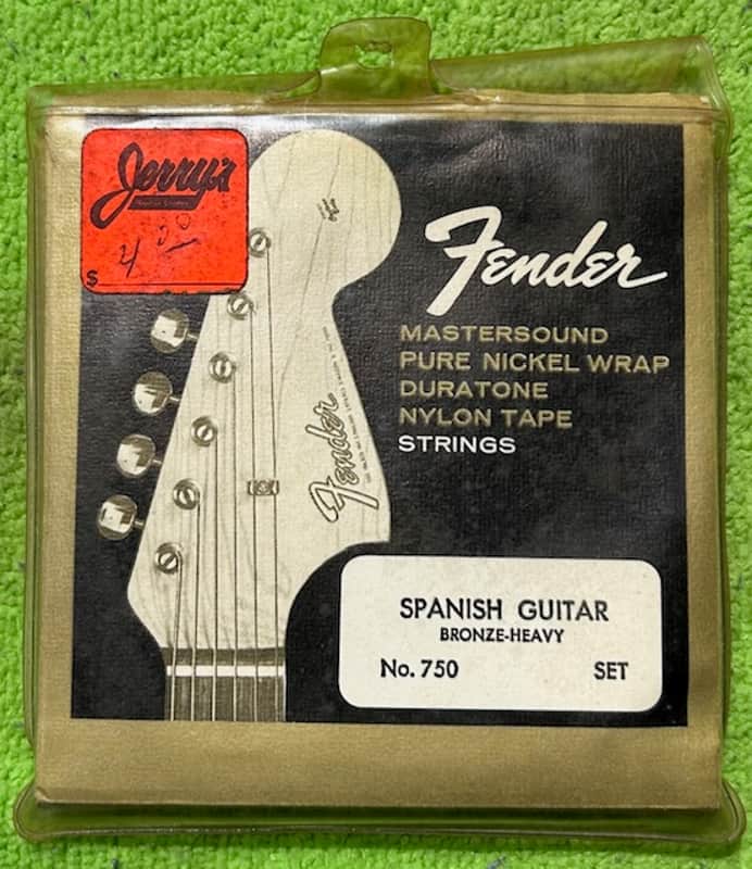 Fender No. 750 Spanish Guitar Bronze-Heavy Set Late 1960's - Bronze image 1