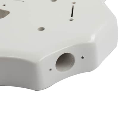 Cxxss DIY 6 String Flame Shaped Style HSH Electric Guitar Kits with Mahogany Body, Maple Neck and Accessories White image 5