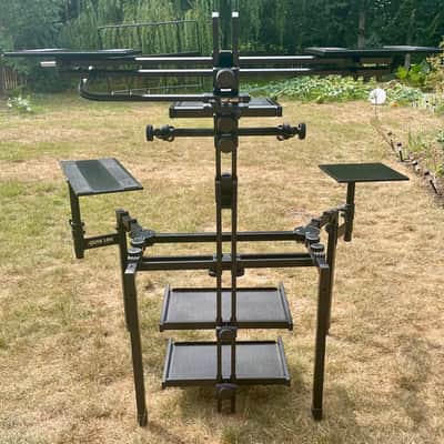 Vintage QuikLok Keyboard Studio Workstation – Folding 4 Leg Stand – 1980s image 2