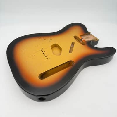 MJT Telecaster Body Alder Relic Nitro 3-Tone Light mjt6594 image 1