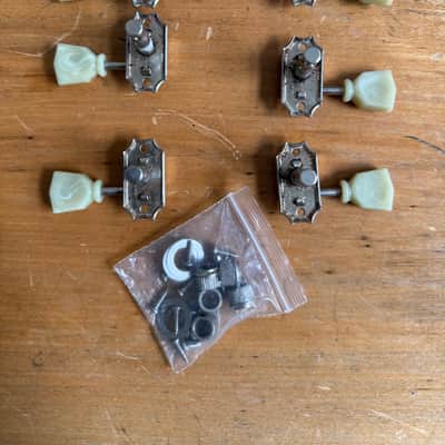Vintage 1970's Kluson Gibson DELUXE Tuners, Ferrules and Screws image 3