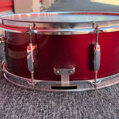 Pearl Export 14x5.5 Snare Drum Burgundy w/Genuine Pearl Throw-Off image 4