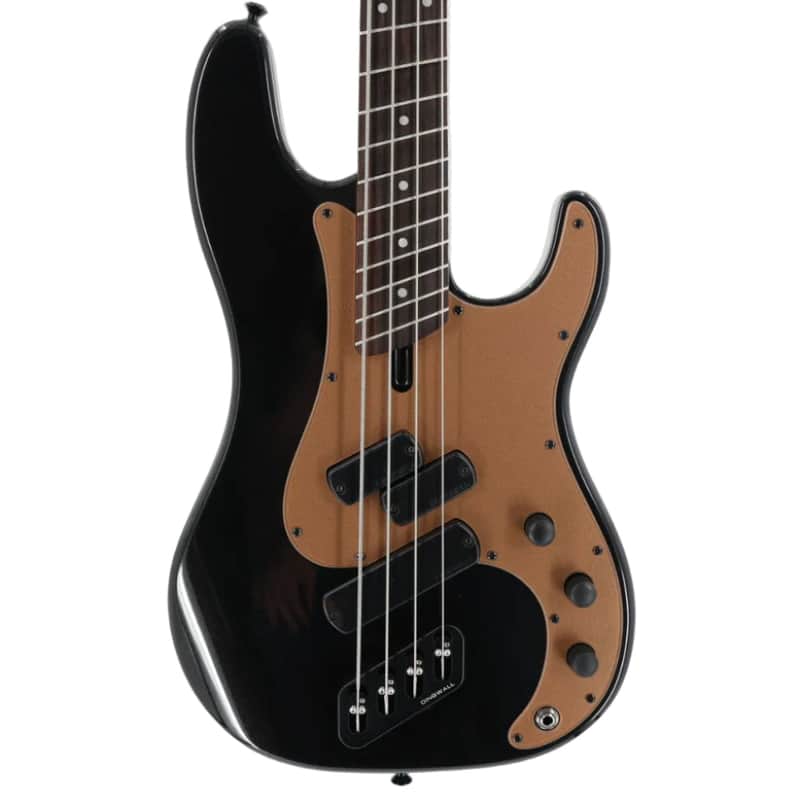 Dingwall SP1 4 Multi-Scale 4-String Bass w/ Padded Gig Bag - Gloss Metallic Black image 1