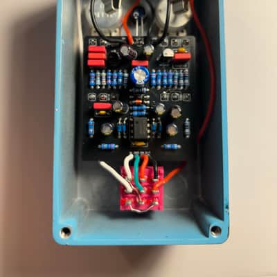 AlfaTone Extra Punch Bias #1 2025 - Blue Grey Splatter (Catalinbread Epoch Bias Preamp style pedal) image 4