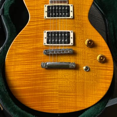 1998 Gibson Les Paul Standard DC Doublecut Trans Amber image 1