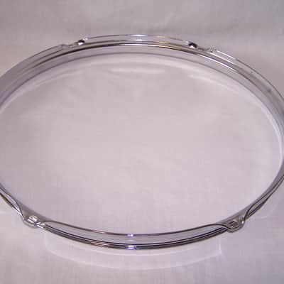 14" Chrome Over Steel 6-Hole Triple Flanged Drum Hoop image 5