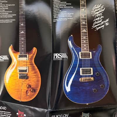 PRS Carlos Santana poster catalog 1995 artist series II 10th anniversary McCarty 22 custom 24 standard CE bolt on image 3