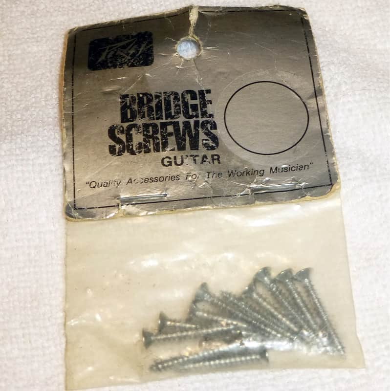 Peavey Vintage 1980s New Old Stock Guitar  Bridge Screws 12 in Factory Sealed Package made in USA image 1