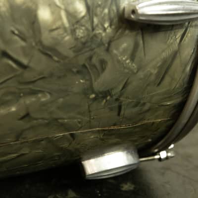 1940s Slingerland 12x14 Black Diamond Pearl Radio King Tom image 7