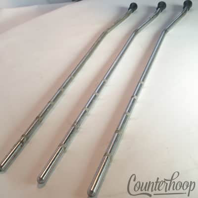 *Gretsch 3x 14,16"Floor Tom Drum Legs 20" 5-Ring Knurling Chrome Vintage 60s RB* image 3