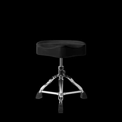 Gator Spindle Drum Throne with Saddle Seat,  Black image 1