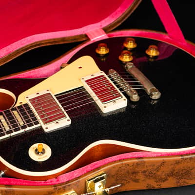 Gibson 1957 Les Paul Standard Murphy Lab Light Aged - Black Sparkle Top / Natural Back image 21