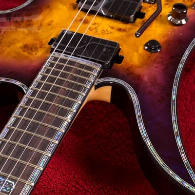 B.C. Rich Mockingbird Extreme Exotic with Floyd Rose Left Hand EXMGFRPHLH 2020 Purple Haze image 4