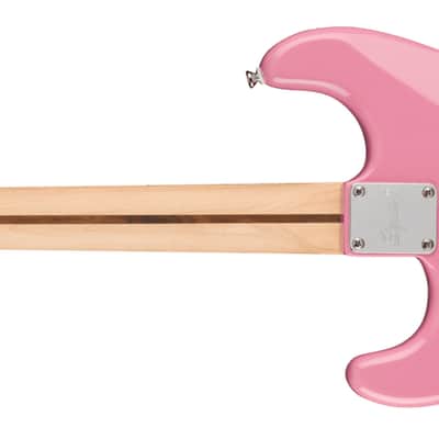 Squier Squier Sonic Stratocaster HT H - Maple Fingerboard - White Pickguard - Flash Pink image 3