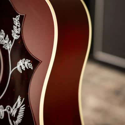 Gibson Hummingbird Special Dreadnought Acoustic/Electric Guitar - Satin Wine Red with Gig Bag image 13