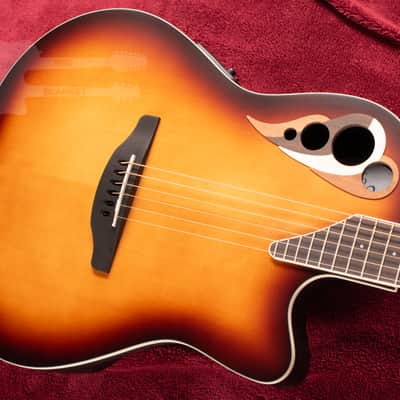 Ovation Celebrity Elite Deluxe Deep Contour Vintage Sunburst Satin CDX40-1 image 5