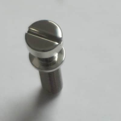 one pair of rarely handled, near A+ genuine Gibson Nickel STUDS, also called Mounting Pieces (NO anchors) for PTTP-015 Nickel Stop Bar Tail piece (Stop Bar Tailpiece NOT included) nickel finish (ninc alloy metal) image 17