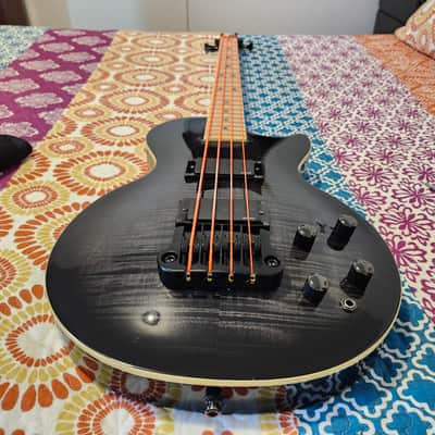Epiphone Vinnie Hornsby "The Vinnie" Les Paul Standard Bass 2003 - 2005 - Trans Black image 18