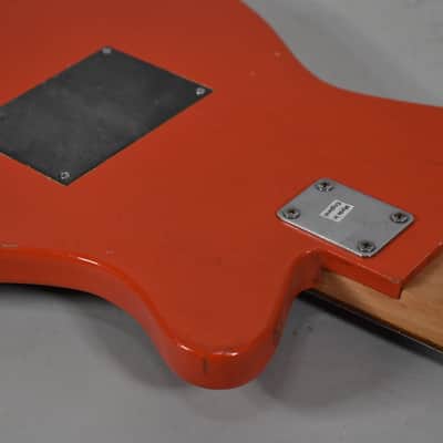 1960s Vox Clubman Red Finish Left-Handed 4 String Electric Bass image 10