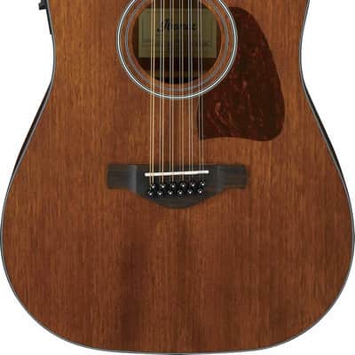 Ibanez AW5412CE-OPN Artwood AW Acoustic Guitar 12-String - Open Pore Natural image 1