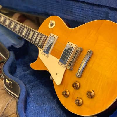 Very Rare Orville by Gibson Japanese Left-Handed Amberburst Les Paul Standard 1992 with HSC image 6