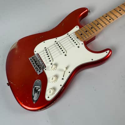 2019 Fender Custom Shop ‘68 Relic Stratocaster Faded Candy Apple Red image 11