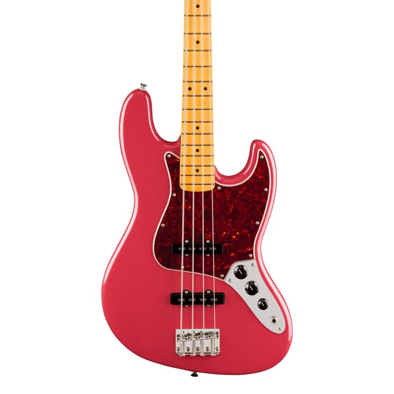 Fender American Professional Classic Jazz Bass Maple Faded Dakota Red w/bag image 1