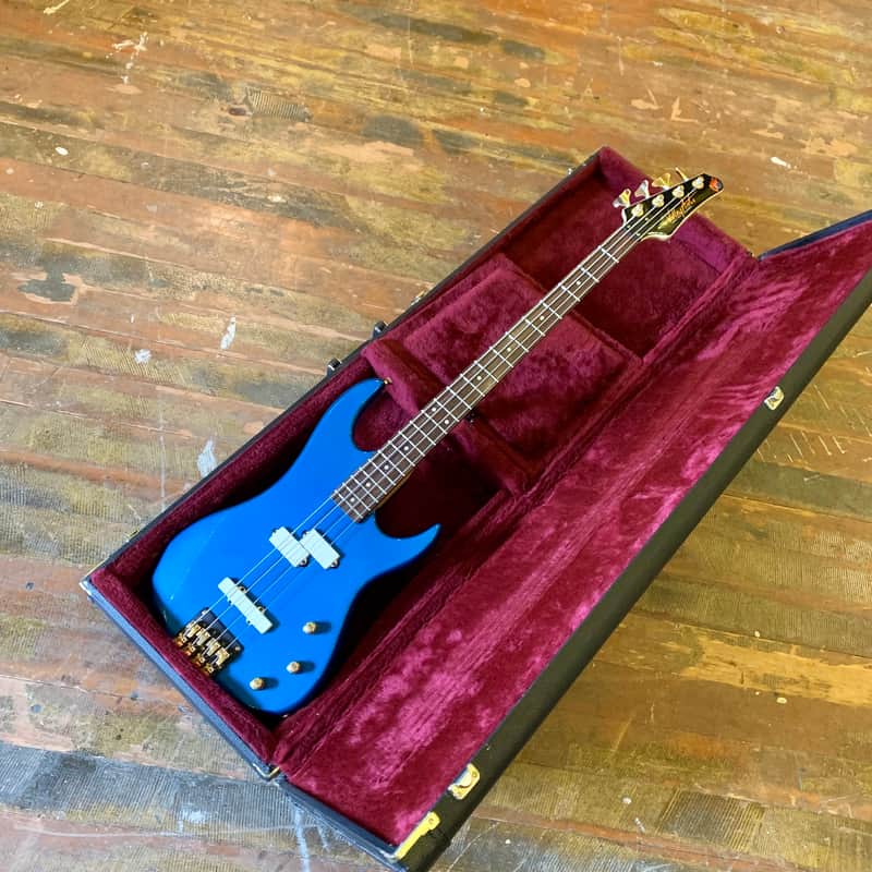 Valley Arts Custom Pro Bass guitar c 1990 Blue 1980's p/j | Reverb
