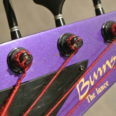 1980's Burnside by Guild The Lance V Shaped Bass with Bag- METALLIC PURPLE! image 13